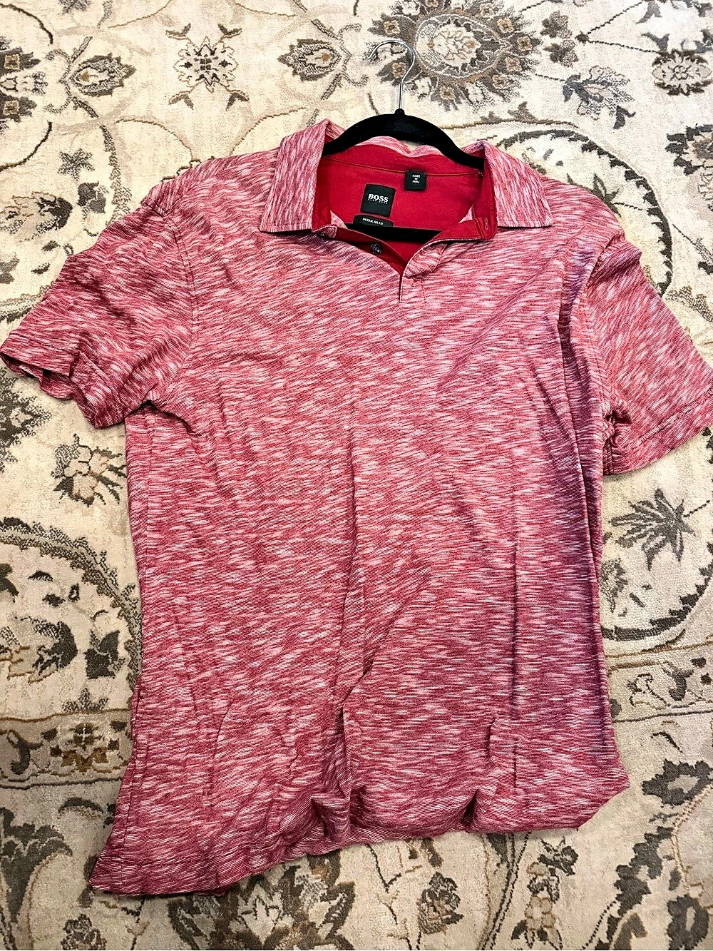 BOSS Men's Pink Polo Like New
